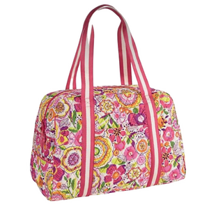 VERA BRADLEY Clementine Emily Satchel Shoulder Bag Purse‎ Pink Floral Feminine
